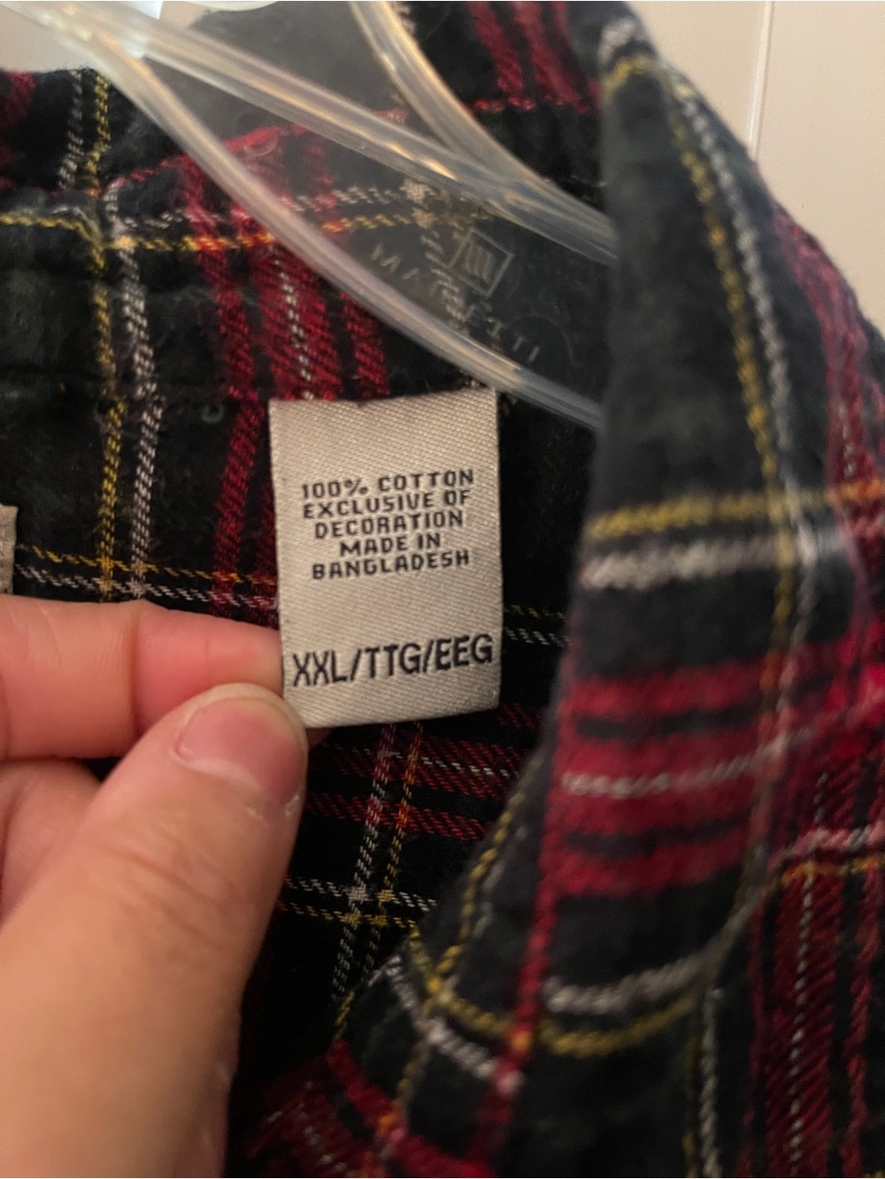 Chaps Plaid Red and Black Button-up Flannel - Picture 5 of 7